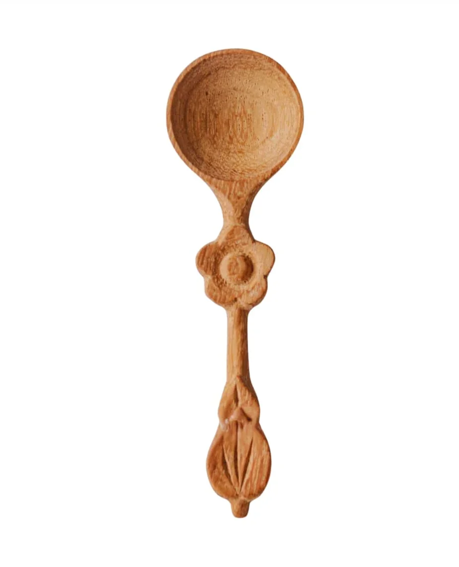 4” FLOWER HANDLE MINI SPOON