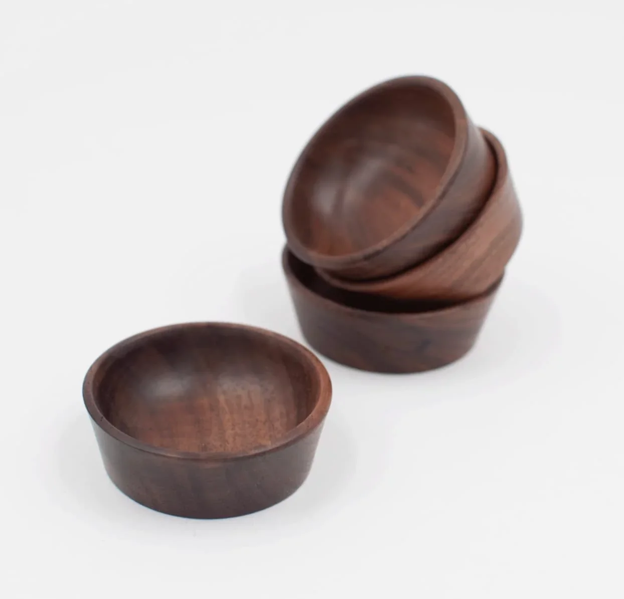 2″ WALNUT WOOD SMALL CONDIMENT CUP