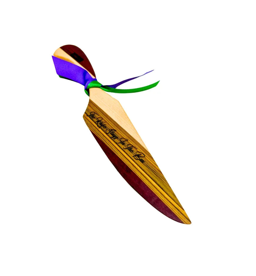 IN THE BOX ENGRAVED KING CAKE KNIFE